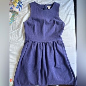J Crew Navy / Deep Violet sleeveless dress